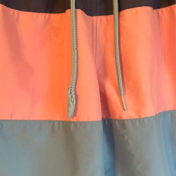 Vineyard Vines Colorblock Swim Trunks - Pink/Sky/Blue - Boy’s Size: Small (8-10) - Picture 3 of 7